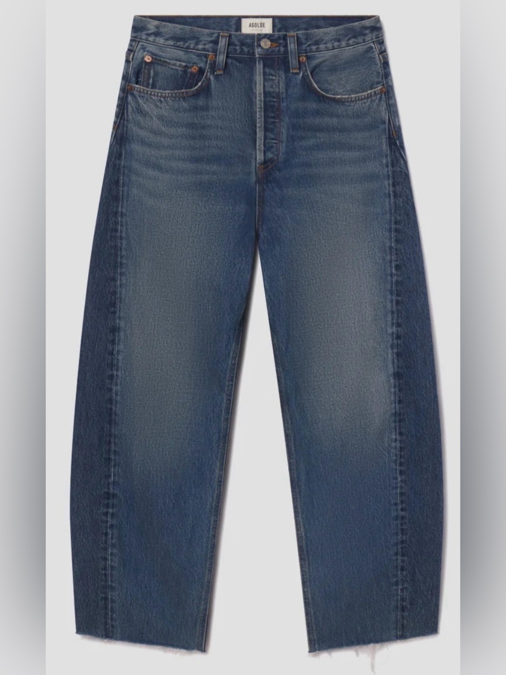 Agolde Luna High Rise Pieced Taper Size 28